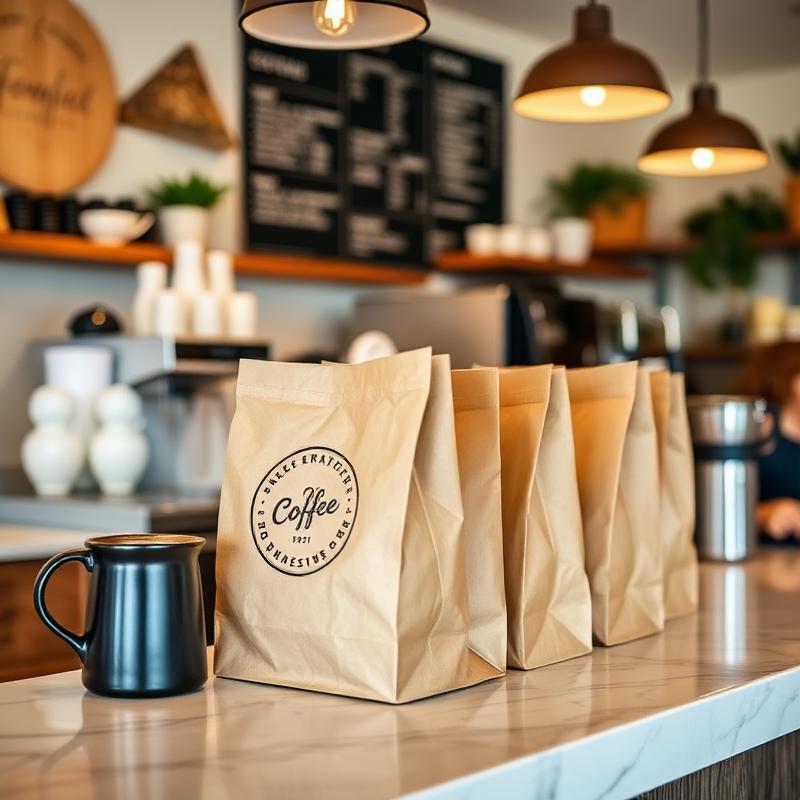 Cafe paper bags